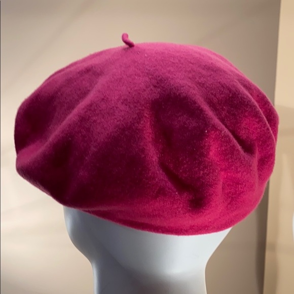 Authentic Parisian Wool Tam - Teal or Fuscia - Picture 3 of 9